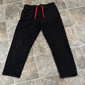 Tek Gear Black Joggers with Green Logo